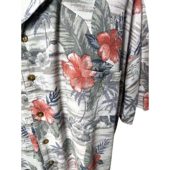 Vintage mens Hawaiian shirt silk blend by Island Blue Size 4X - Picture 2 of 7